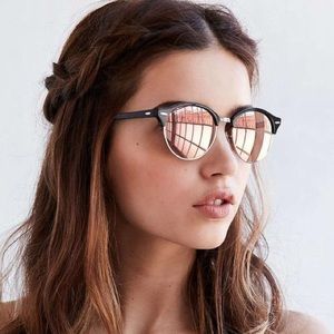 Rainbow Flash Round Clubmaster Raybans